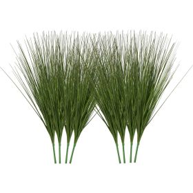 Artificial Grass Plant, 27 inch Faux Onion Grass Fake Greenery Shrubs Plant, Premium PVC for Indoor Outdoor House Home Garden Office Room Décor